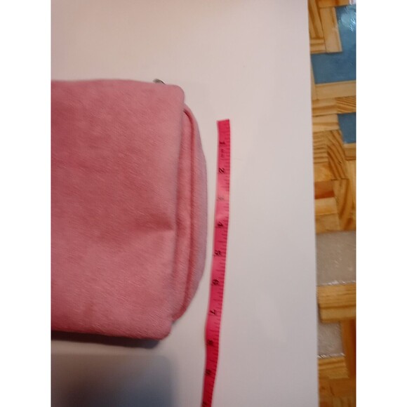 TRAVELON Pink Faux Suede Anti-Theft Crossbody Bag Purse & Wallet Many Pockets - Picture 8 of 12